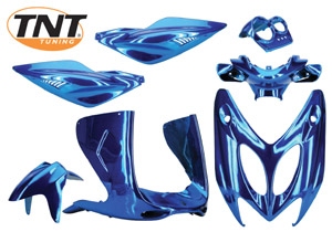 KIT COMPLETO DE 7 PIEZAS PARA AEROX AZUL CROMADO