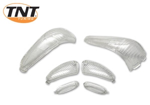 JUEGO DE TULIPAS DE INTERMITENTES TRANSPARENTES RUNNER (X6)