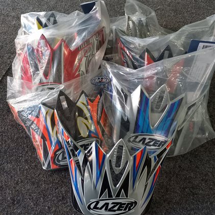 LAZER VISERAS DE CASCO DE CAMPO NUEVAS VARIOS COLORES