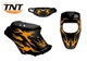 KIT COMPLETO DE 4 PIEZAS FLAMING BOOSTER / BWS NEGRO / NARANJA