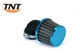 FILTRO DE AIRE "KN" PEQUEÑO Ø35/28 AZUL (Con codo)