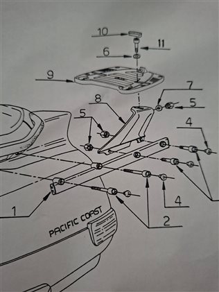 PORTA EQUIPAJE ESPECIFICO SR10 GIVI PACIFIC COATS 800